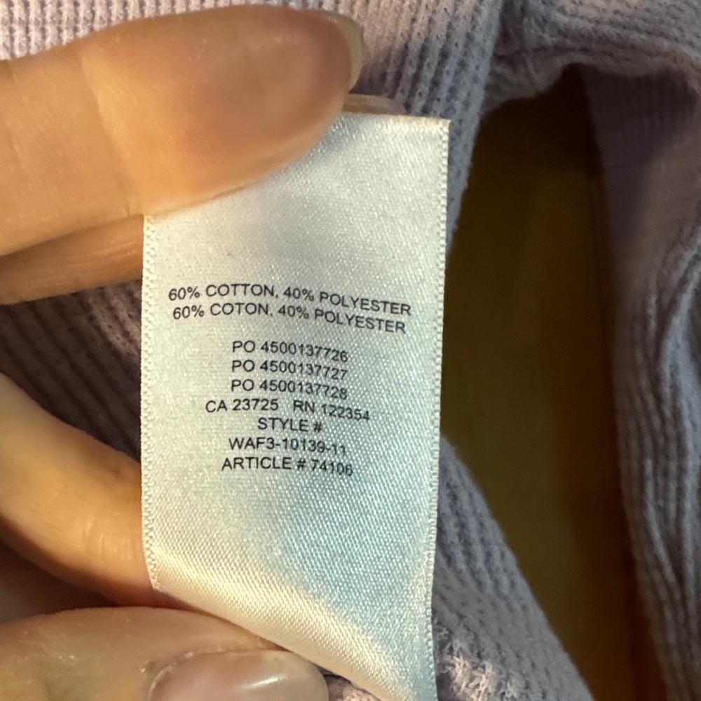 TNA Aritzia Lavendar Waffle Knit Crop Top - Picture 7 of 8